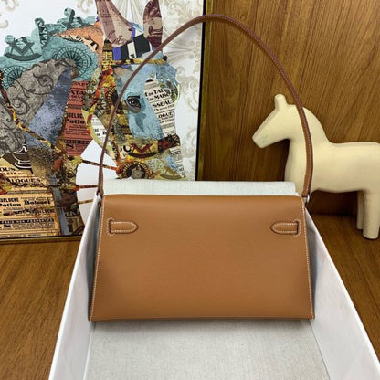 HERM Kelly Elan Handmade Bag In Gold Epsom Leather