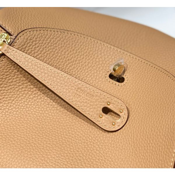 HERM Lindy 30cm Bag In Chai Clemence Leather GHW