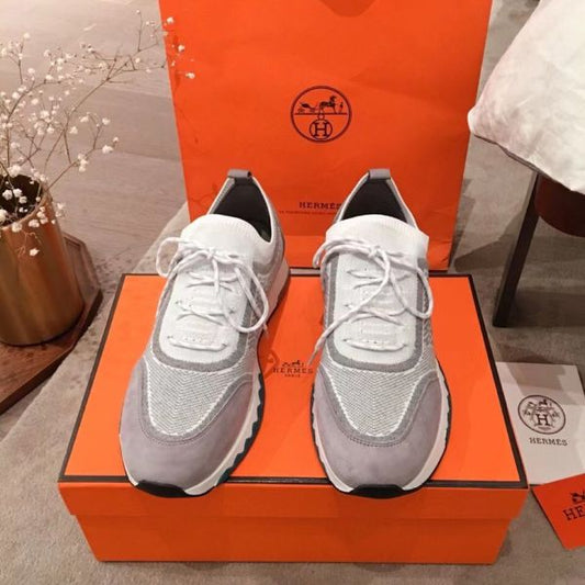HERM Men's Addict Sneakers In Grey Knit
