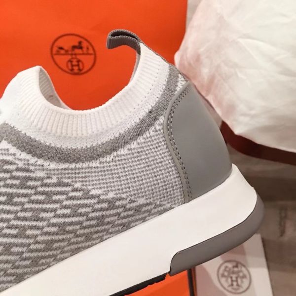 HERM Men's Addict Sneakers In Grey Knit