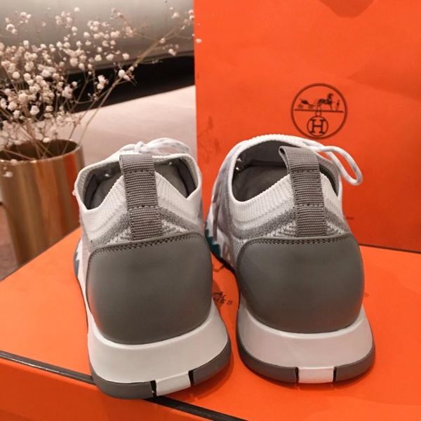 HERM Men's Addict Sneakers In Grey Knit