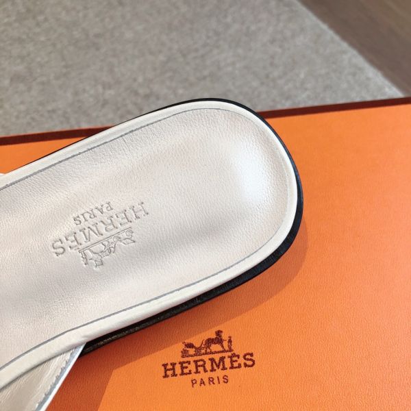 HERM Women's Isle Sandals in White Leather