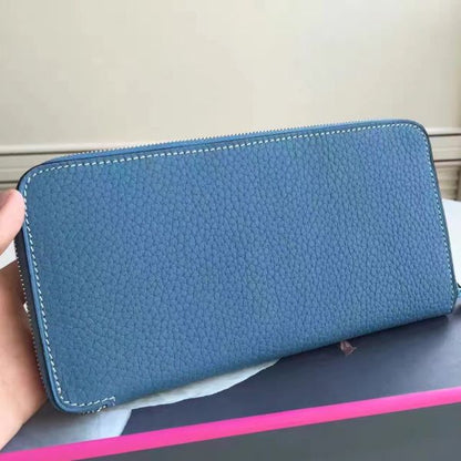 HERM Blue Jean Azap Zipped Wallet