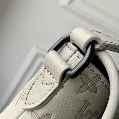 PULSE WEARABLE WALLET 22.5 IN SAND MONOGRAM SHADOW EMBOSSED CALFSKIN