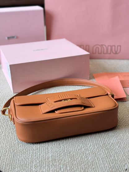 PENNY SMALL BAG 25 IN BROWN CALFSKIN