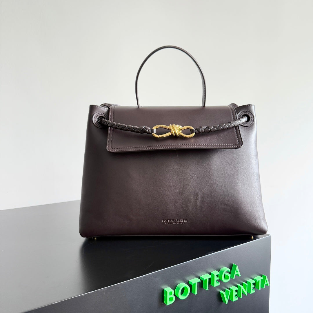 MEDIUM CIAO CIAO 34 IN BROWN CALFSKIN