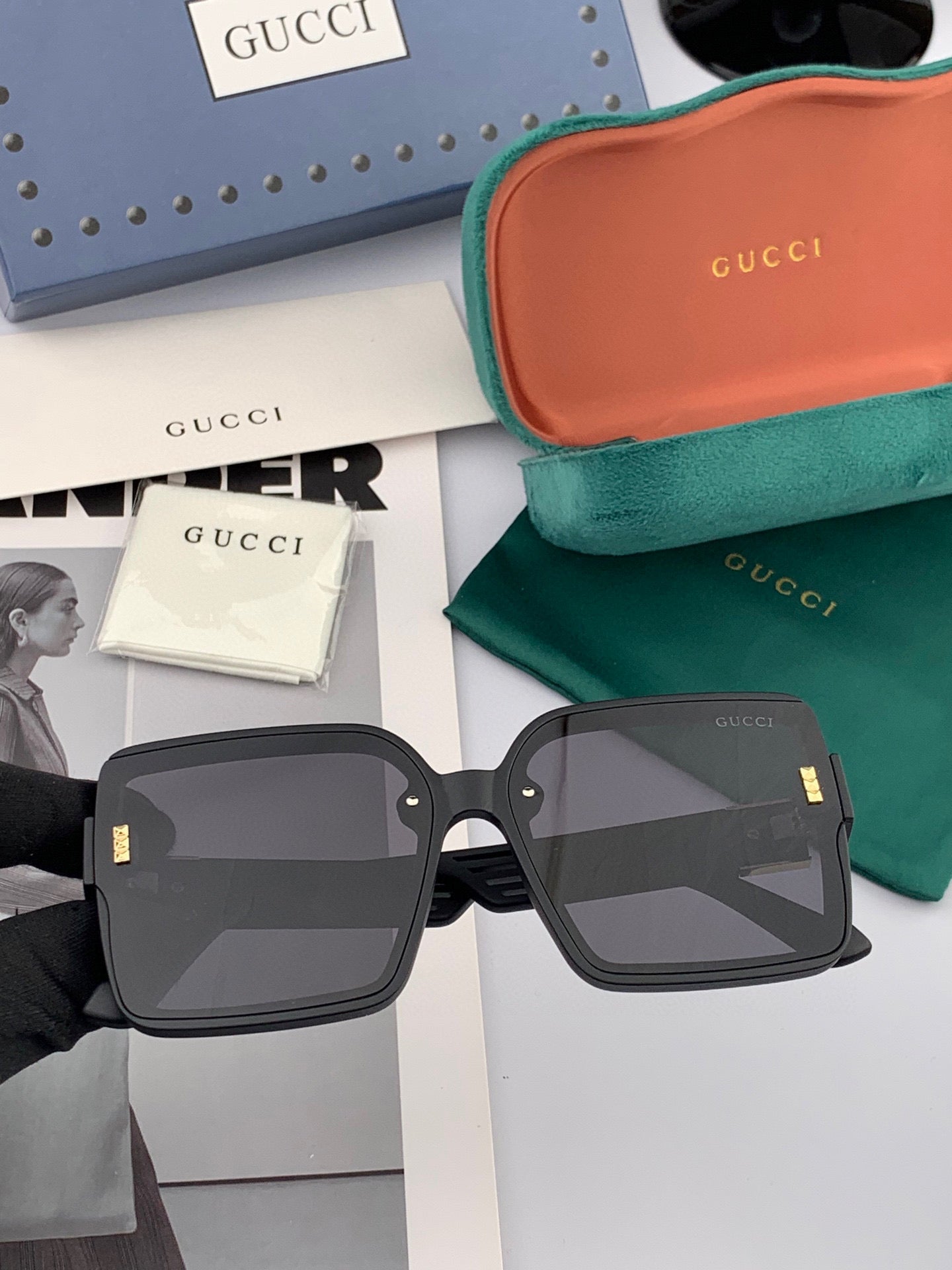 GEOMETRIC FRAME SUNGLASSES G2519 IN ACETATE