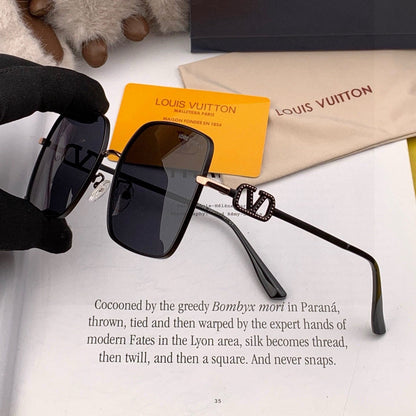 SQUARE SUNGLASSES L6375 IN METAL