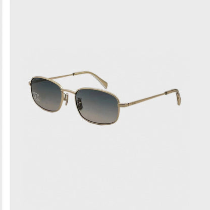 TRIOMPHE RHINESTONE SUNGLASS CL40285U IN METAL WITH CRYSTALS