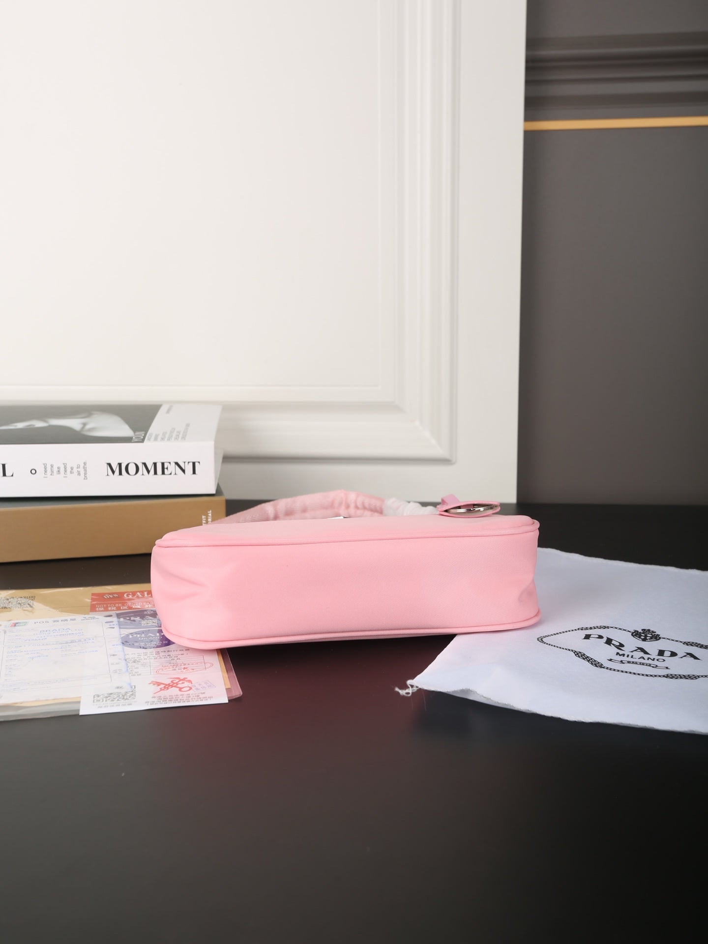 HOBO RE-EDITION BAG 22 IN BABY PINK RE-NYLON