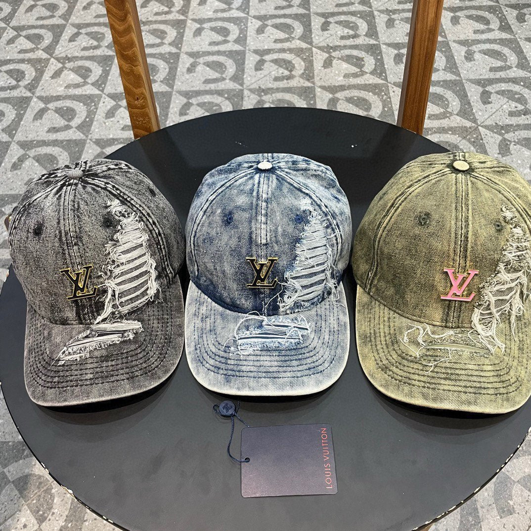 BASEBALL CAP IN LIGHT GRAY DENIM 404846