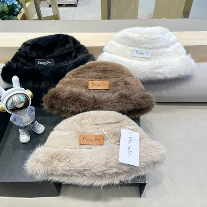 BUCKET HAT IN BROWN MINK FUR 433469