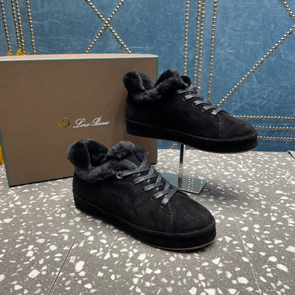 LP WINTER NUAGES SNEAKERS BLACK LAMBSKIN