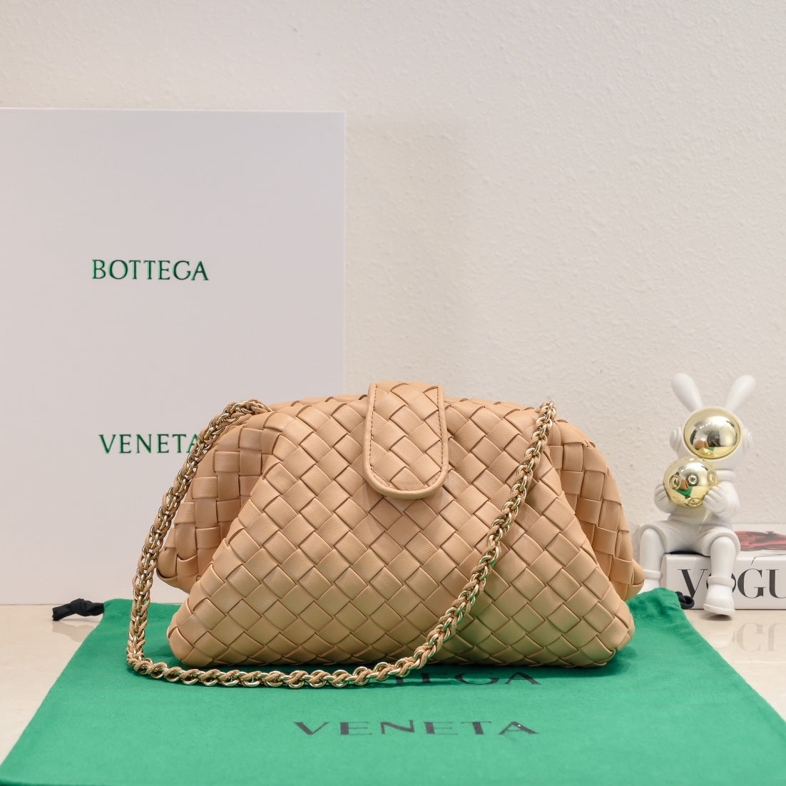 Teen Lauren 1980 With Chain 31.5 Beige Leather Ghw