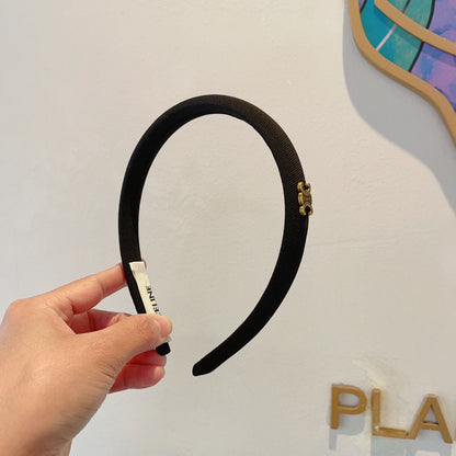 BLACK FABRIC HAIRBAND 425458