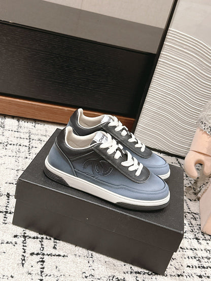 SNEAKER IN BLACK MIX COOL GRAY HAND-POLISHED CALFSKIN 977825