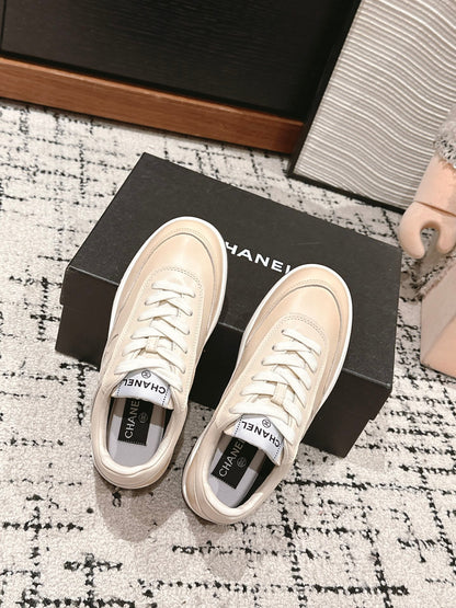 SNEAKER IN BISQUE BEIGE HAND-POLISHED CALFSKIN 977827