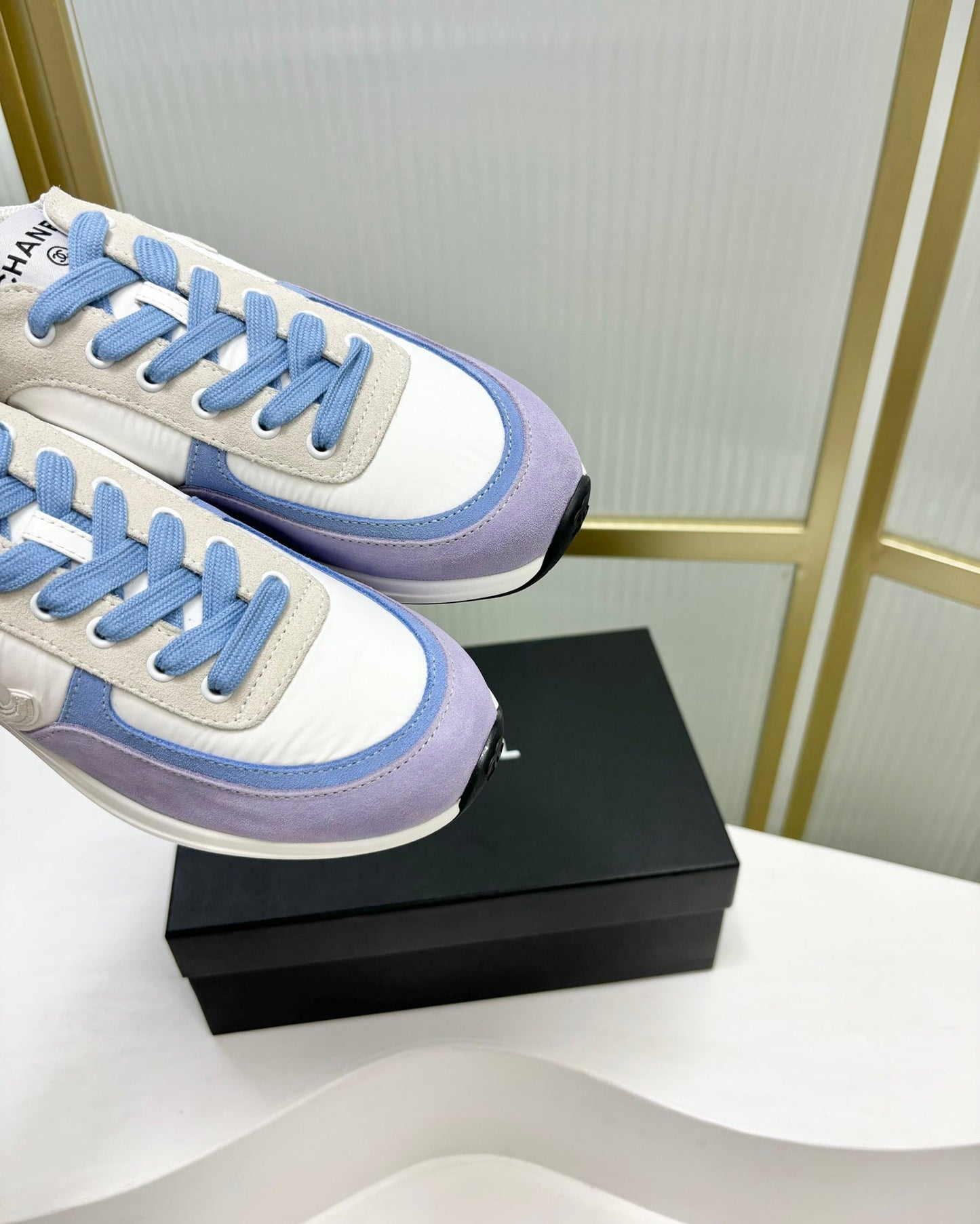 SNEAKER IN AMETHYST PURPLE MIX GREY SUEDE