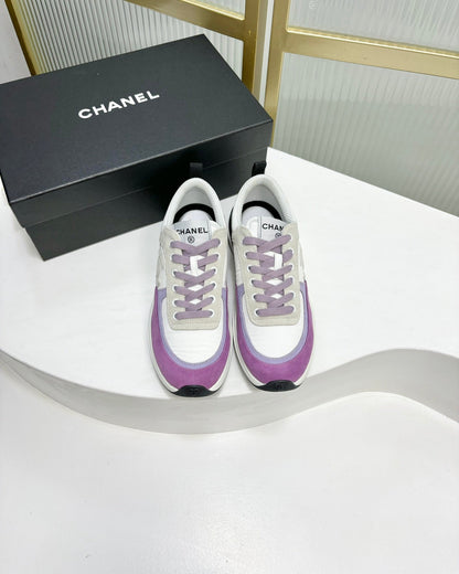 SNEAKER IN VIOLET MIX GREY SUEDE