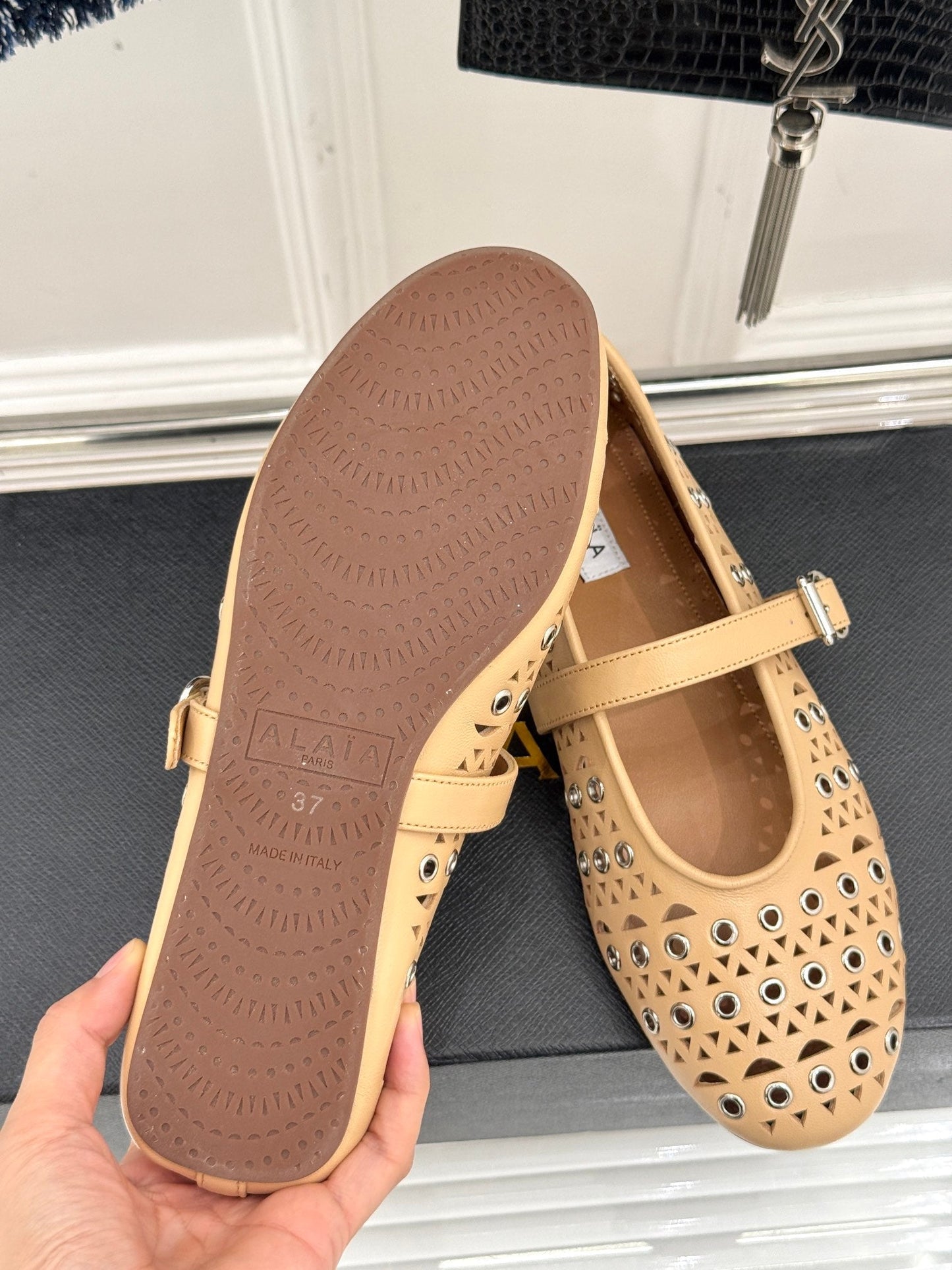 MARY JANE IN SEPIA TAN CALFSKIN