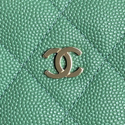 HOBO BAG 21 IN GREENISH GRAINED CALFSKIN GOLD HARDWARE