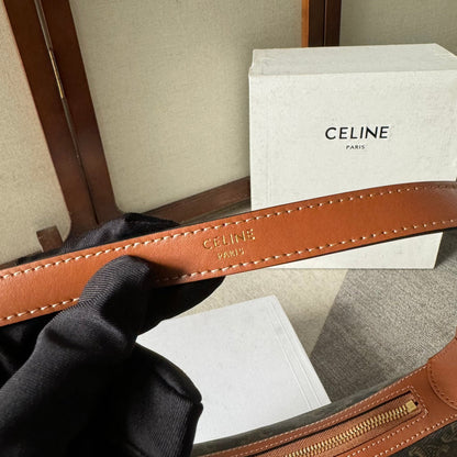 SMALL HELOÏSE BAG CUIR 22 IN BLACK TRIOMPHE CANVAS