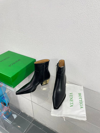TEX ANKLE BOOT IN BLACK CALFSKIN