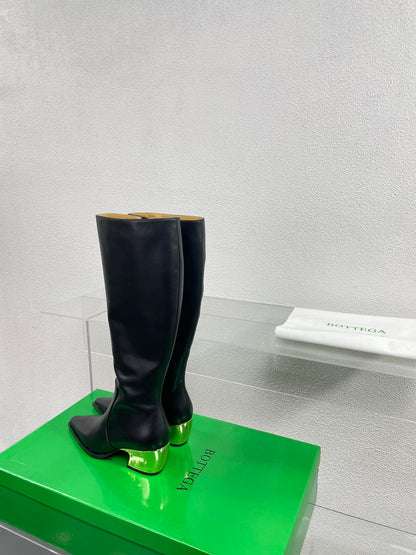 TEX HIGH BOOT IN BLACK CALFSKIN