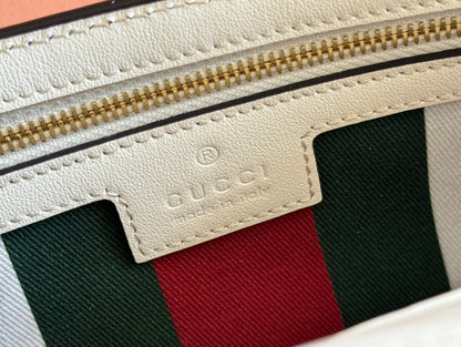 EMBLEM WALLET GG MONOGRAM 20 IN BEIGE AND WHITE SMOOTH CALFSKIN