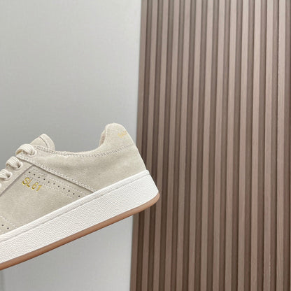 SL/61 SNEAKERS IN PALE GRAY SUEDE