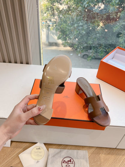 0ASIS SANDAL IN CHOCOLATE BROWN CALFSKIN