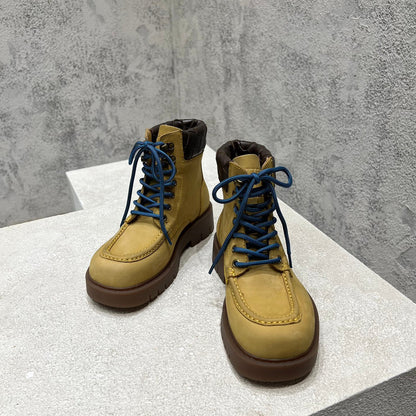 HADDOCK LACE-UP ANKLE BOOT IN CIDER BROWN SUEDE