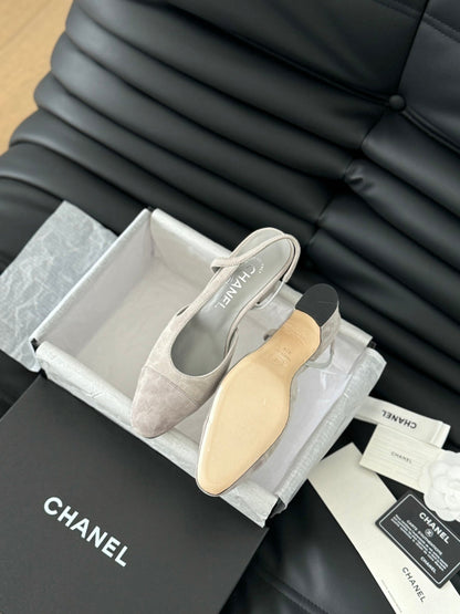 CLASSIC HIGH SLINGBACK GREY CLOUD SUEDE