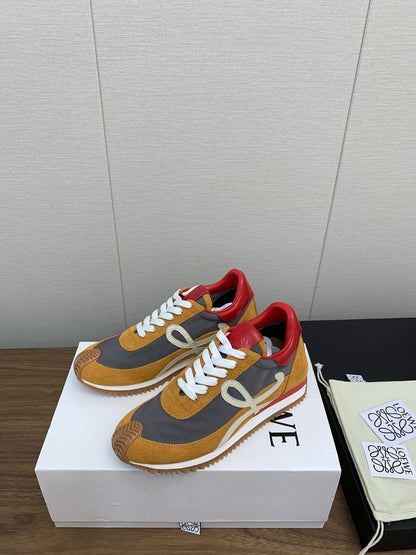 LW FLOW RUNNER SNEAKER BRONZE-ANCHOR SUEDE