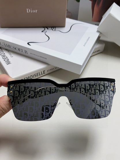 OBLIQUE SUNGLASS 571598 IN BLACK ACETATE