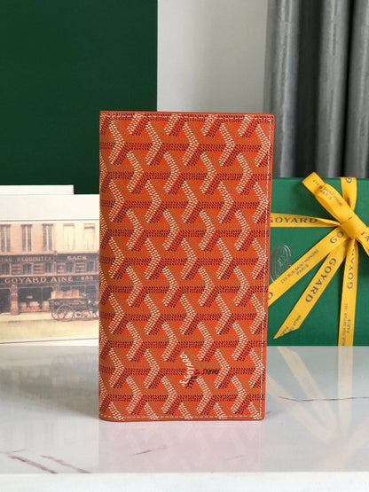 RICHELIEU WALLET 19 IN ORANGE GOYARDINE CANVAS