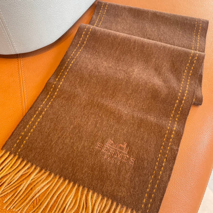 SCARF 180CM CHOCOLATE BROWN CASHMERE