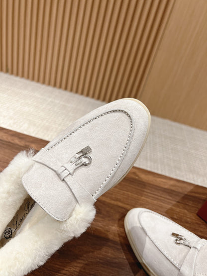 LP SUMMER CHARMS WALK LOAFERS LIGHT GRAY FLEECE
