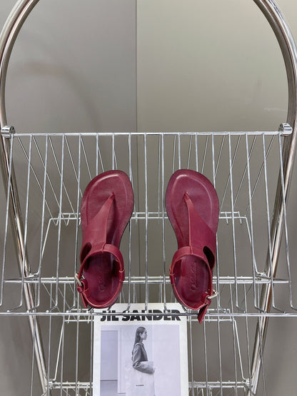 LP TRANI SANDALS BOYSENBERRY CALFSKIN