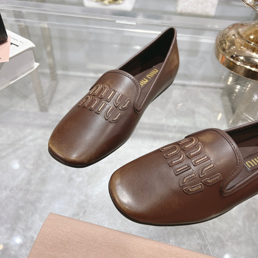 SLIP-ON SHOES CHOCOLATE COWHIDE