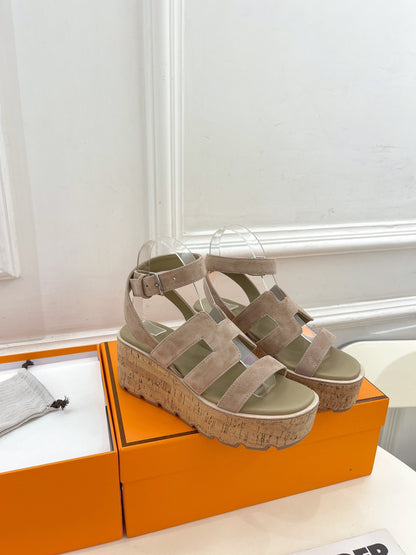 Havane 30 Sandal Light Brown Suede