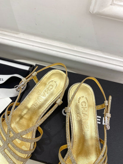 GOLD ROMAN 5 CM SANDALS