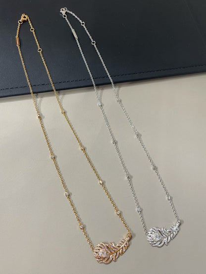 PLUME DE PAON NECKLACE