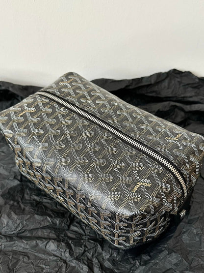 GOYA COSMETIC BAG 24CM BLACK CANVAS